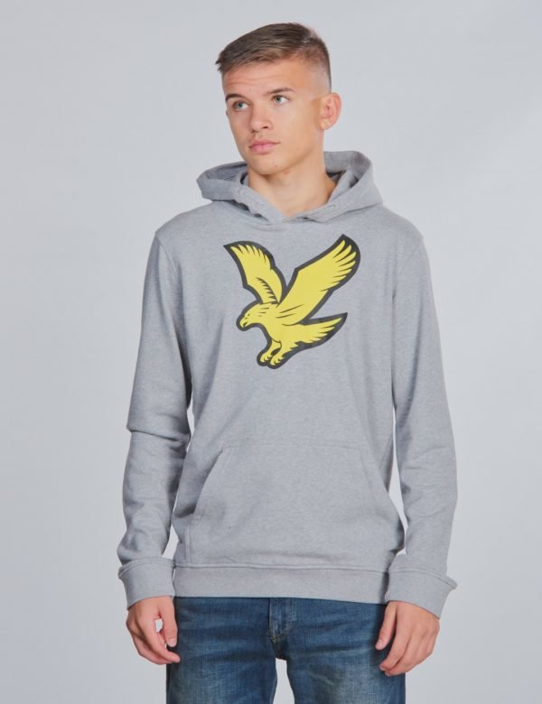 Lyle & Scott Logo Hoody Fleece Huppari Harmaa