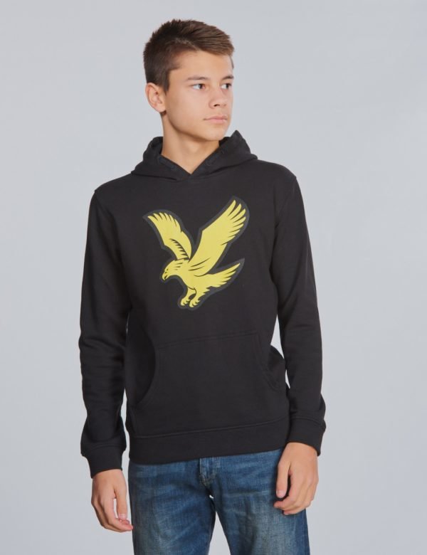 Lyle & Scott Logo Hoody Fleece Huppari Musta