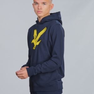 Lyle & Scott Logo Hoody Fleece Huppari Sininen