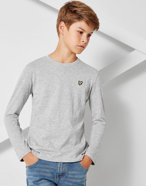 Lyle & Scott Long Sleeve Logo T-Paita Harmaa