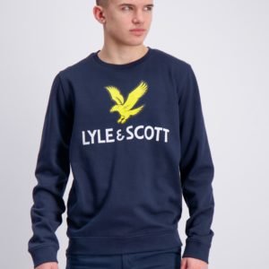 Lyle & Scott Lyle Eagle Logo Lb Crew Sweat Neule Sininen