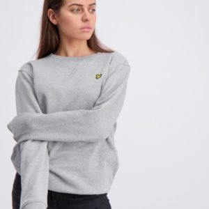 Lyle & Scott Plain Crew Neck Fleece Neule Harmaa