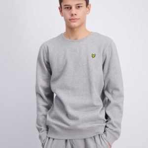 Lyle & Scott Plain Crew Neck Fleece Neule Harmaa