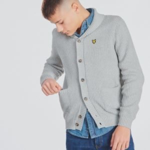 Lyle & Scott Shawl Collar Cardigan 7gg Neule Harmaa