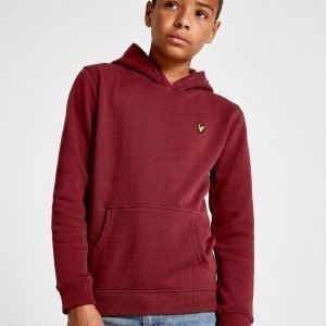 Lyle & Scott Small Logo Overhead Hoodie Burgundy / Yellow