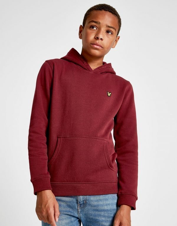 Lyle & Scott Small Logo Overhead Hoodie Burgundy / Yellow