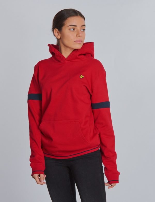 Lyle & Scott Tipped Oth Hoody Bb Huppari Punainen