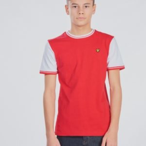 Lyle & Scott Tipped Tee T-Paita Punainen