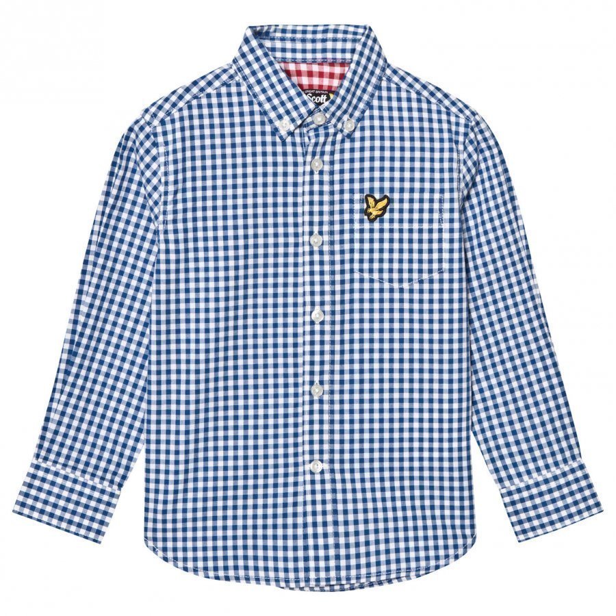 Lyle & Scott True Blue Gingham Shirt Kauluspaita