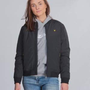 Lyle & Scott Wadded Bomber Jacket Takki Musta