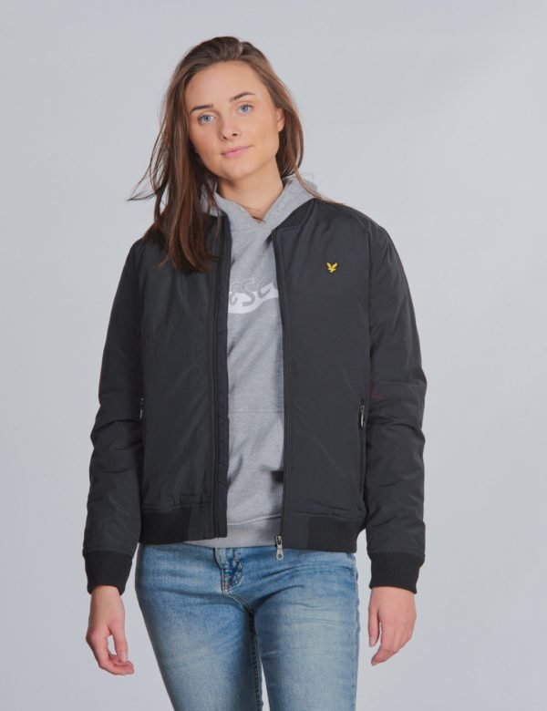 Lyle & Scott Wadded Bomber Jacket Takki Musta