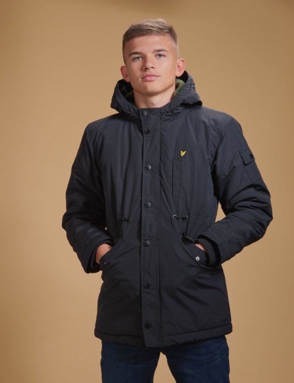 Lyle & Scott Winter Weight Microfleece Parka Takki Musta