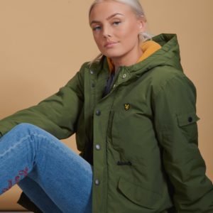 Lyle & Scott Winter Weight Microfleece Parka Takki Vihreä