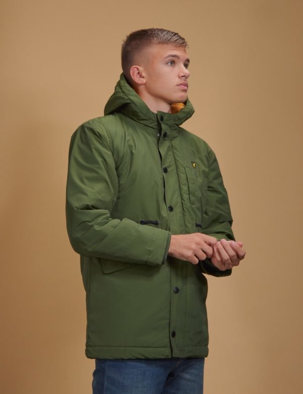 Lyle & Scott Winter Weight Microfleece Parka Takki Vihreä