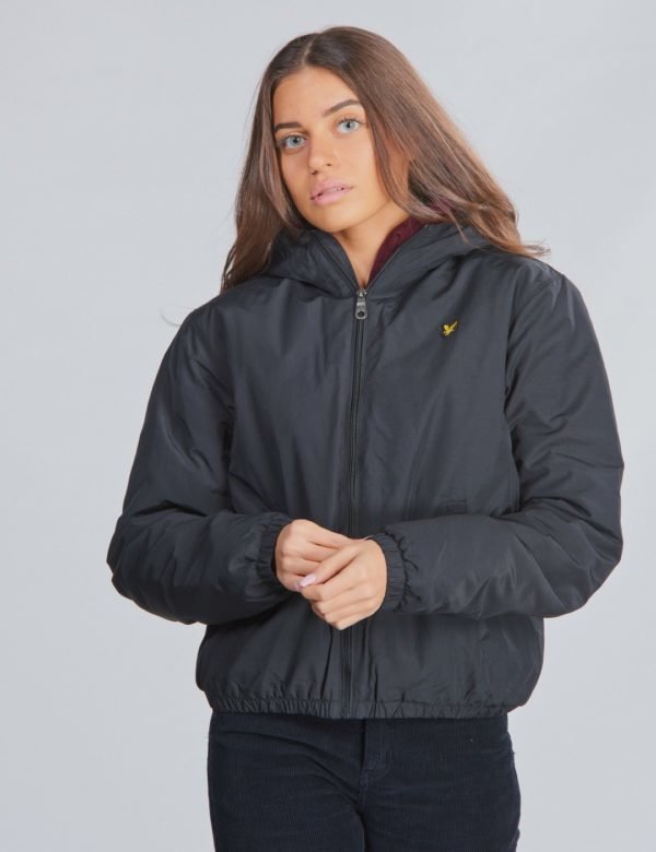 Lyle & Scott Zip Through Hooded Jacket Takki Musta