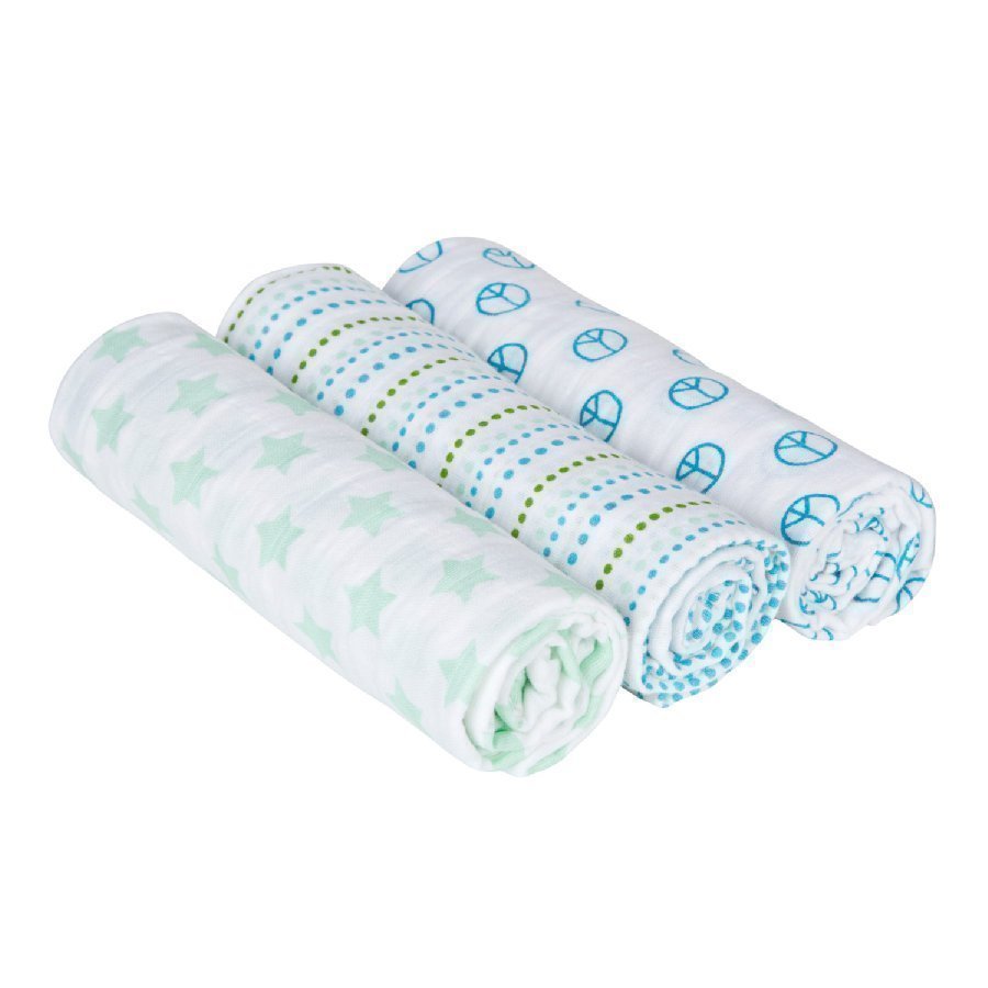 Lässig Hoitoliina Swaddle & Burp Blanket Sweet Dreams Boys 85 X 85cm