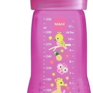 MAM Tuttipullo Baby Bottle 330 ml Vaaleanpunainen