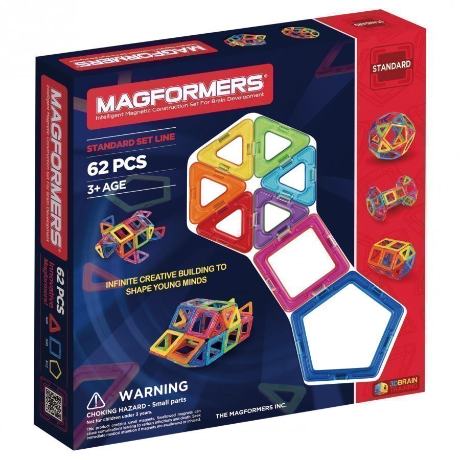 Magformers 62 Piece Rainbow Set Rakennuspalikat