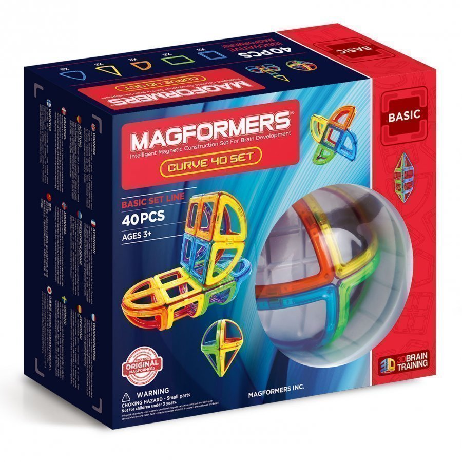 Magformers Curve 40 Piece Set Rakennuspalikat