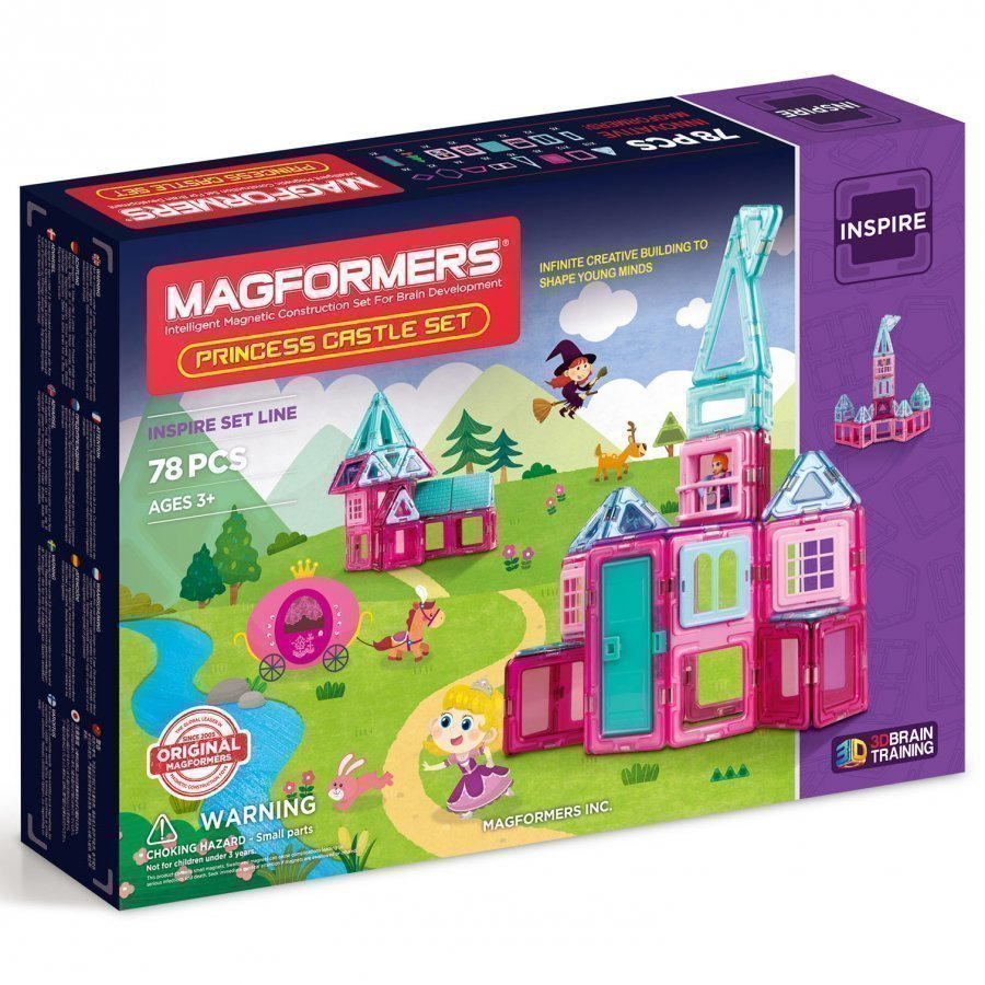 Magformers Princess Castle 78 Piece Set Rakennuspalikat