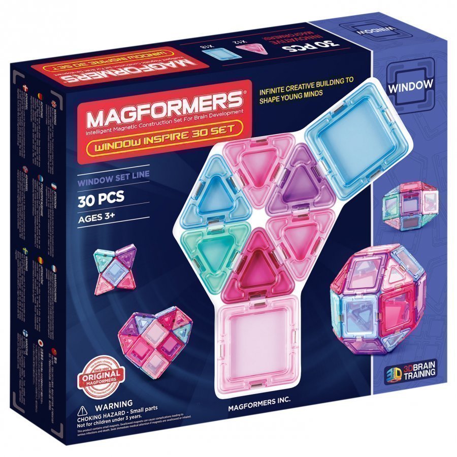 Magformers Window Inspire Solid Clear 30 Piece Set Rakennuspalikat