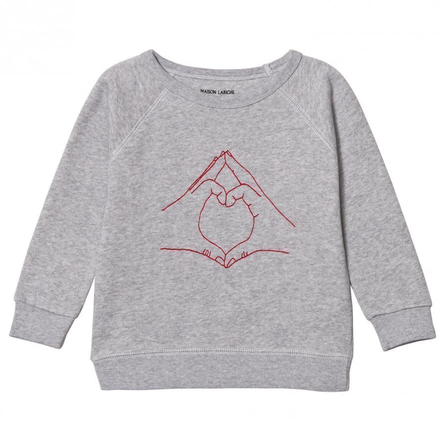 Maison Labiche Love Sign Sweatshirt Grey Oloasun Paita