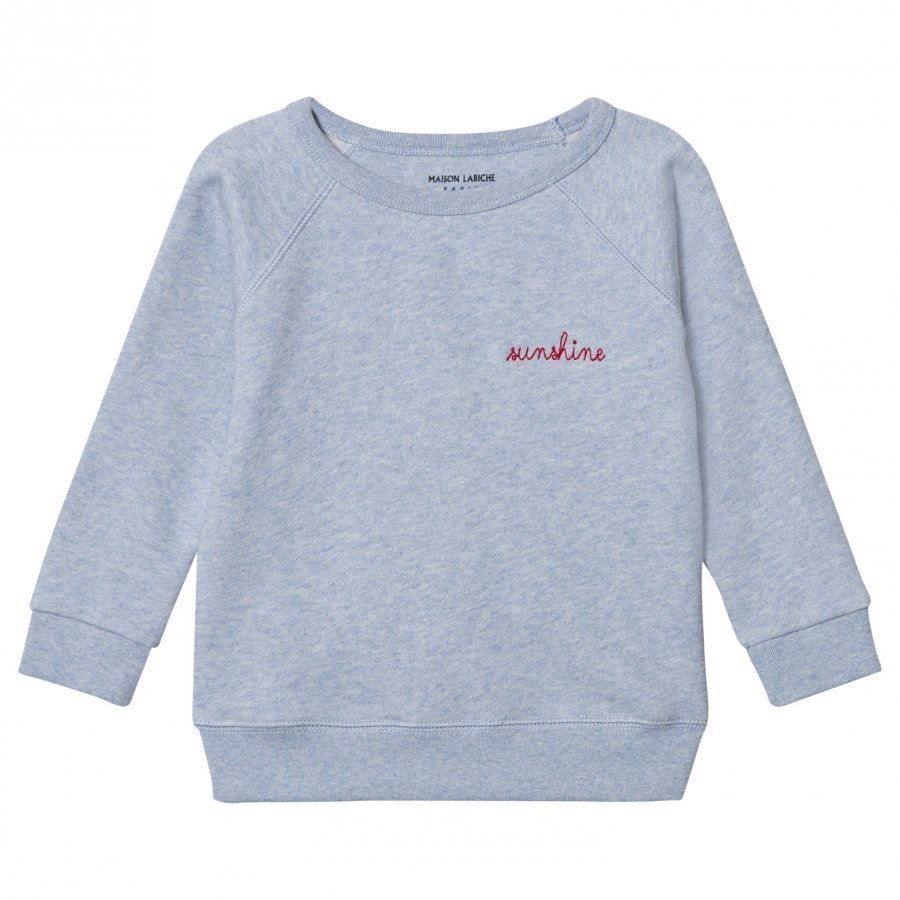 Maison Labiche Sunshine Embroidered Sweatshirt Blue Oloasun Paita