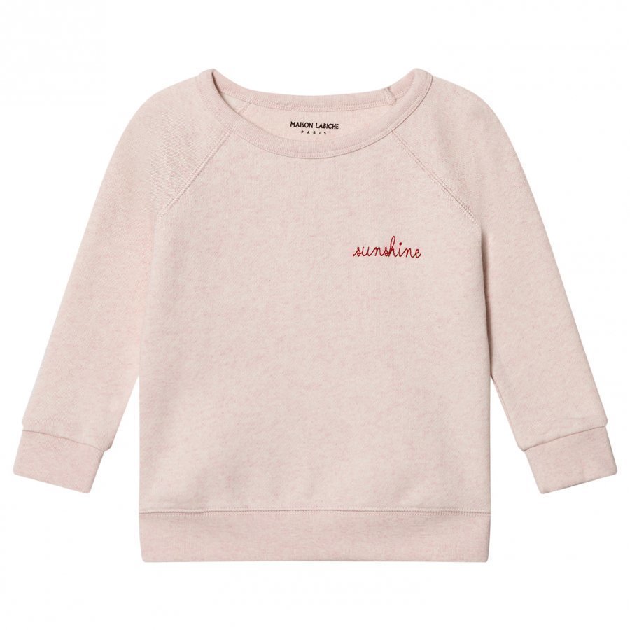 Maison Labiche Sunshine Embroidered Sweatshirt Pink Oloasun Paita