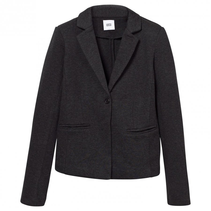 Mamalicious Jersey Blazer Dark Grey Melange Bleiseri Äidille