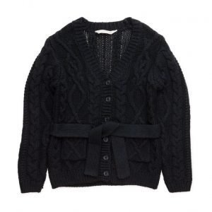 Mango Kids Cable-Knit Cotton Cardigan