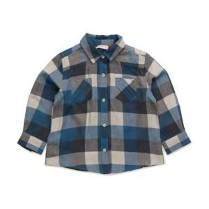 Mango Kids Check Cotton Shirt