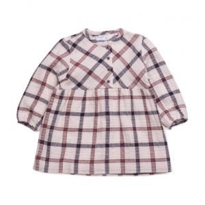 Mango Kids Checked Cotton Dress