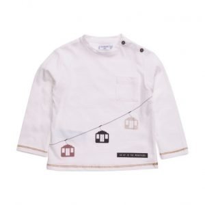 Mango Kids Chest-Pocket Printed T-Shirt