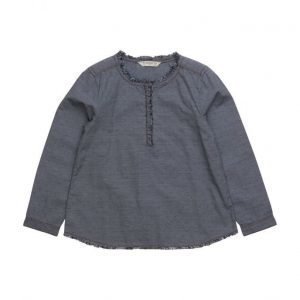 Mango Kids Contrasting Cotton-Blend Shirt