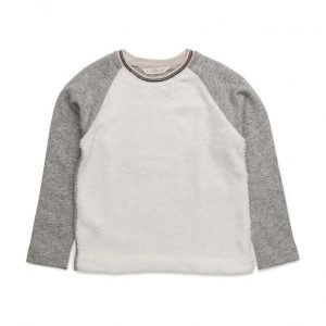 Mango Kids Contrasting Sheepskin Sweatshirt