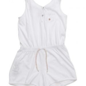 Mango Kids Cotton Short Jumpsuit