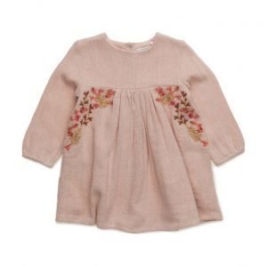 Mango Kids Embroidered Cotton Dress