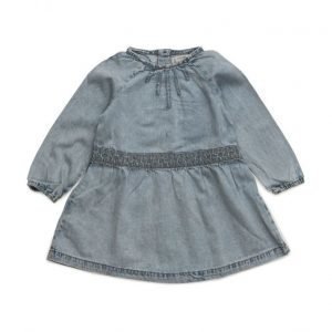 Mango Kids Embroidered Denim Dress