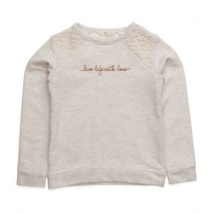 Mango Kids Embroidered Guipure Sweatshirt