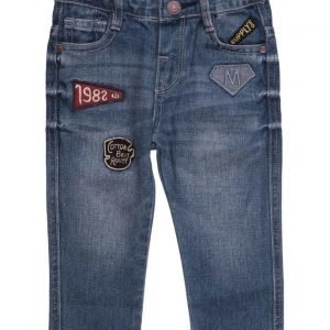 Mango Kids Embroidered Patch Jeans