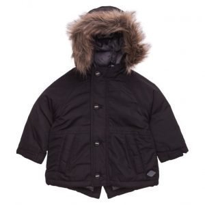 Mango Kids Faux Fur Hood Coat