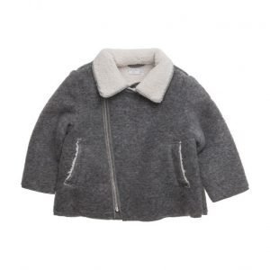 Mango Kids Faux Shearling Coat