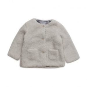 Mango Kids Faux Shearling Coat