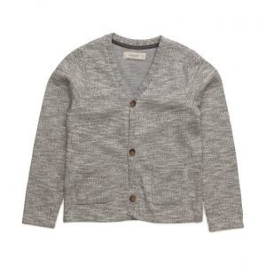 Mango Kids Flecked Cotton-Blend Cardigan