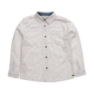 Mango Kids Flecked Cotton Shirt