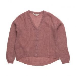 Mango Kids Flecked Fine-Knit Cardigan