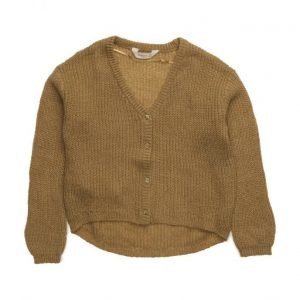 Mango Kids Flecked Fine-Knit Cardigan