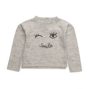 Mango Kids Flecked Printed Sweatshirt