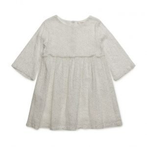 Mango Kids Fringed Polka-Dot Dress