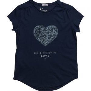 Mango Kids Glitter Printed T-Shirt